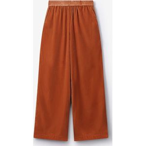 Sissy-Boy - Oranje velvet wide leg broek