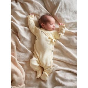 Wollen boxpakje / kruippakje – Merinowol - Naturel- 44 - Prematuur