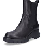 Enkellaarsjes - Effen - Leer - Blokhak - Ritssluiting - Middelhoge Hak