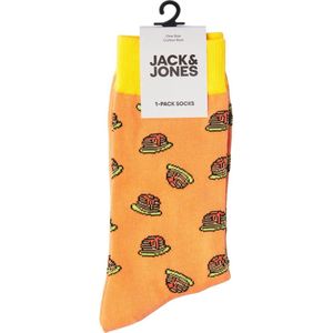 Jack & Jones heren sokken katoen - Print - HR12252096 - Geel.