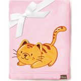 Be Mammy - BE20-168 - Kinderdeken - Poederroze - Met 3D-applicatie