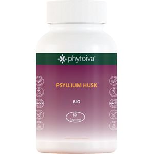 Phytoiva | Psylliumvezels Biologisch | Psyllium Husk Vezels | Psylliumvezels Capsules | Superfood | 500 mg | 60 Capsules | 100% Natuurlijk