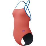 Speedo Fl Solid Tie Back Zwemkleding Oranje UK 28 Vrouw