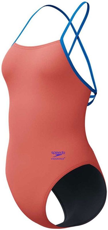 Speedo Fl Solid Tie Back Zwemkleding Oranje UK 28 Vrouw