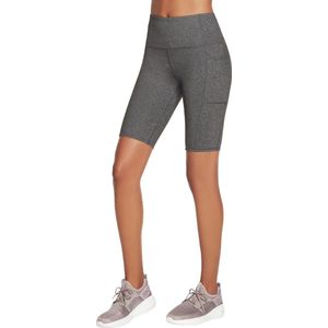 Skechers Go Walk High Waisted Bike Short W3SH53-GYS, Vrouwen, Grijs, Shorts, maat: S
