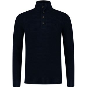 GENTS - Trui rits-knopen - Polyacryl - Blauw - Maat XL/XL