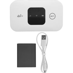 Portable Wifi Device, High Speed White Portable Small 4G Mobile Wifi Hotspot Router For Phone, Laptop, Desktop Tablet