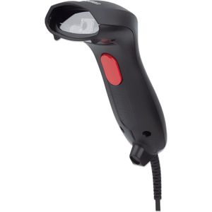 Manhattan 179775 2D-barcodescanner Kabel 1D, 2D CCD Zwart, Rood Handmatig USB-A