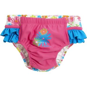 Playshoes - UV herbruikbare zwemluier - Bloemen roze ruches - maat 62-68cm