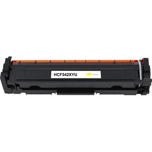 HP CF542X HP 054H – Toner – Geel – 2500 pagina's – Compatible Color LaserJet Pro M254 M280 M281 MFP Canon i-SENSYS 623cw LBP621cw MF641cw MF643cdw MF645cx Cartridge Patroon Vervangend HP054H Printer Tonercartridge Alternatief