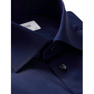 Eton overhemd navy effen Contemporary