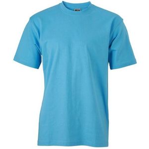 James and Nicholson Unisex Zware Ronde Tee (Hemelsblauw)