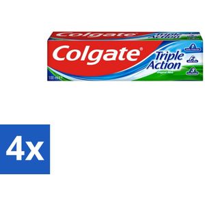 Colgate - Triple Action - Original Mint - Tandpasta - 100ml - Voordeelverpakking - 4 stuks