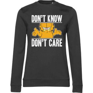 Garfield Sweater/trui -2XL- Don't Know - Don't Care Zwart