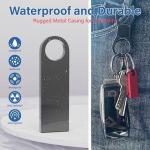 20 Stuks 4GB USB Flash Drive - Slimme Metalen USB 2.0 Geheugenstick met Sleutelhangers voor PC en Laptop