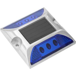 Ground Marker Lights LED Driveway Deck Light Waterproof 1000m/3280.8ft Viewing Outdoor Road Stud Lamp Cast Aluminium Spike Lamp (Blauw)