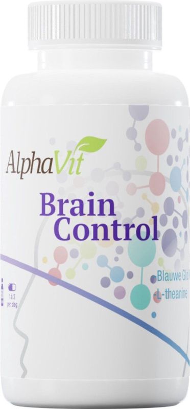 L-Theanine - Brain Control - Blauw Glidkruid - Vitaminen B5 B12 D