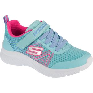 Skechers Microspec Plus - Swirl Sweet 303535L-AQPK, voor meisje, Blauw, Sneakers,Sportschoenen, maat: 31