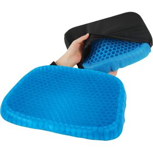 Nexxt - Drukverlagende Gel Zitkussen - Medische Kwaliteitsgel - Wasbare Hoes - Antislipbodem - Ondersteunt Rug