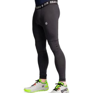 Osaka Baselayer Broek Zwart Heren - Thermo Broek sport hardlopen / hockey / padel - Stretch Compressie Musclefit Maat M