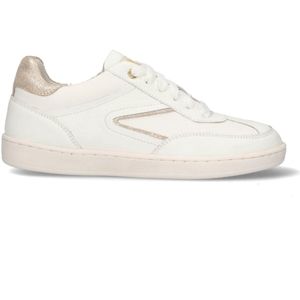 Braqeez 425290-500 Meisjes Lage Sneakers - Wit - Leer - Veters