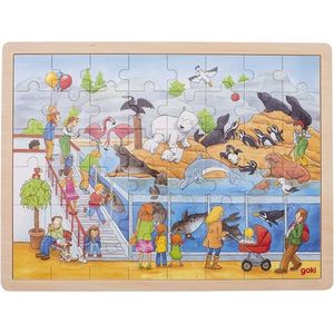 houten legpuzzel dierentuin 48-delig