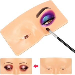 Make-up oefenbord - perfecte hulp voor het oefenen van make-up - herbruikbaar - siliconen - gezichtsbord make up tafel