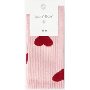 Sissy-Boy - Lichtroze sokken met hartjes