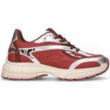 SACHA - Sneakers Laag - Rood - Metallic Look