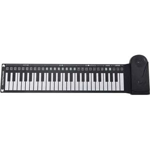 FIBILA Roll Up Piano Keyboard - Roll Up Piano - 49 Toetsen Piano - Handrol Piano voor Beginners - Educatief Speelgoed voor Kinderen en Volwassenen - Compact en Draagbaar - Ideaal voor Thuisgebruik