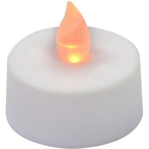 LED theelichtjes - 16x stuks - kunststof waxinelichtjes