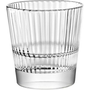 Diva Tumbler glazen - 2 Stuks - Maat S - 30 CL - Ribbel - Transparant - Glazen - Servies - Tafelen - Drinken - Geribbeld glas