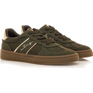 Mustang - Roy - Sportschoenen - Beige - Plat - Veters - Casual