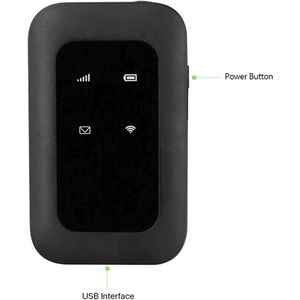 4G LTE 150Mbps Mobile Hotspot WiFi Router Portable Battery Powered Router with Intelligent Encryption Support SIM Card Slot 10 Users MF680