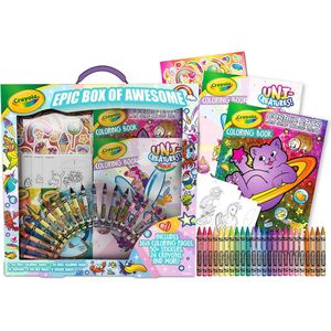 Crayola - Super Wonder Set, Draagbare Tekenset met Handvat, Creatieve Activiteit en Cadeau voor Kinderen, vanaf 3 jaar