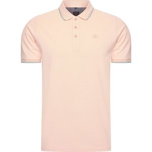 Mario Russo Polo shirt Edward - Polo Shirt Heren - Poloshirts heren - Katoen - L - Perzik Oranje