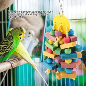 Titel: Hangend houten speelgoed Toy Swing - Stijlvol en aantrekkelijk - 1PCS voor Bird