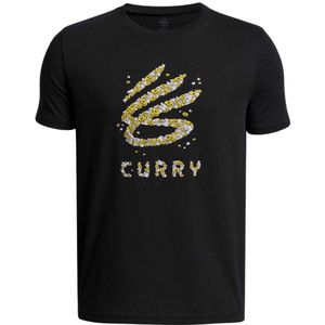 Under Armour Curry Trend 1 Korte Mouw T-shirt Junior Zwart 14-16 Years Jongens