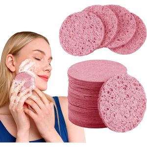 JGS Premium - Gezichtssponzen 80 stuks - Natuurlijke make-up remover en huidverzorging.