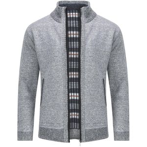 Dikke Warme Gebreide Cardigan voor Mannen - Herfst en Winter Fleece Jacket