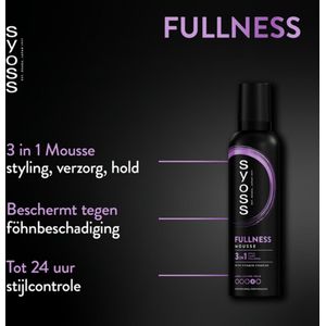Syoss - Fullness - Haarmousse - 250 ml - Lichtgewicht Volume