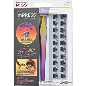 KISS - imPRESS FALSIES - Wimperclusters - Spiky - 20 Stuks