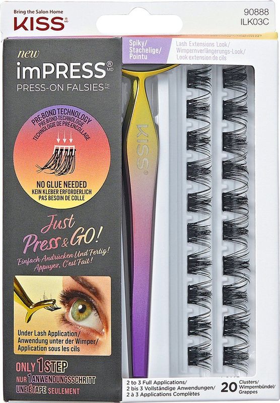 KISS - imPRESS FALSIES - Wimperclusters - Spiky - 20 Stuks