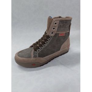 WOLKY 0250 / Dynamic / halfhoge veterschoenen / taupe / maat 37