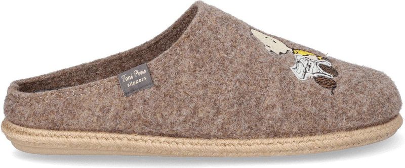 Toni Pons - Charlie - Pantoffels - Vilt - Snoopy Capsule Collectie