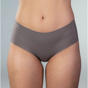 Gudia - 3 Pack - Anti-Bacterial Boter Zacht Naadloze Hipster - 100% Biologisch Katoenen kruis - Naadloze Hipster set Dames - Lingerie-Panty's dames met Heupomhulsel - Sport-Panty's voor Elke Dag - Seamless Braziliaanse Dames - koffie - L