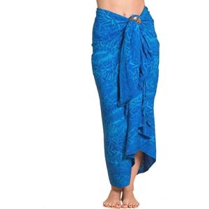 Unieke handgemaakte sarong voor dames en heren - 100% natuurlijk en ondoorzichtig - Perfecte wikkelrok voor strand en vrije tijd