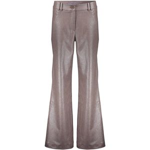 Geisha - Broek - Taupe/silver - Coated Broek - Dames