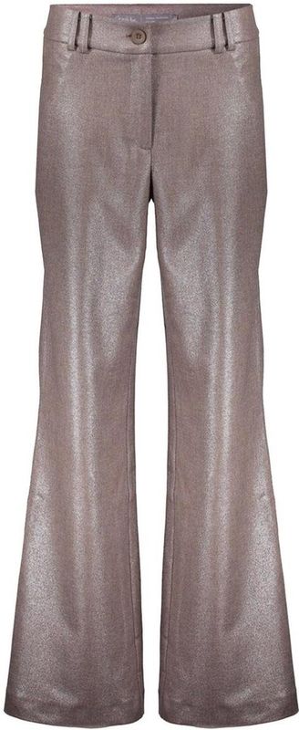 Geisha - Broek - Taupe/silver - Coated Broek - Dames