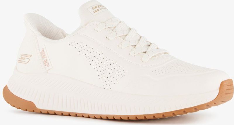 Skechers - BOBS SQUAD 4 - Slip-on Sneakers - Wit - Laag